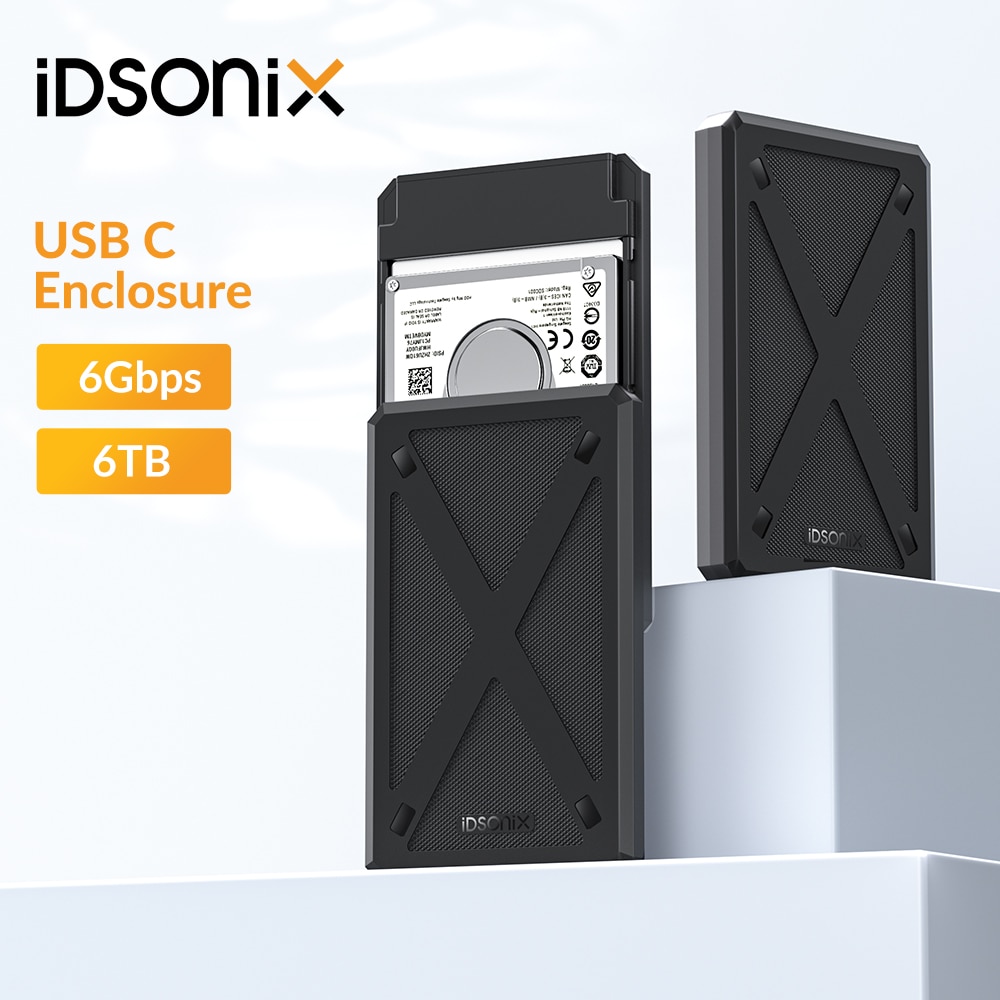 IDsonix SSD HDD PC Ʈ  HDD ̽ ϵ ̺ Ŭ, 2.5 ġ USB3.0 HDD ̽ SATA USB3.1, 6Gbps ӵ